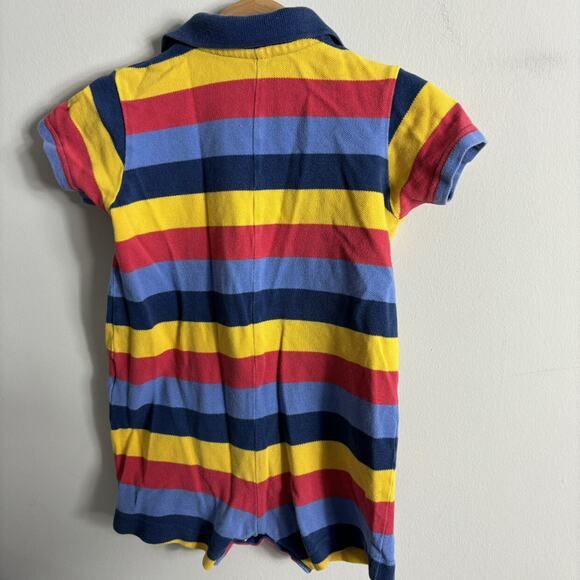Lands End Striped Polo Romper - Picture 4 of 4